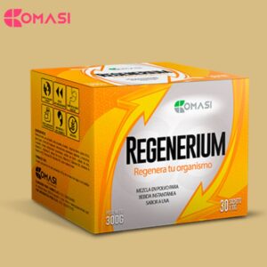 Regenerium en Caja Sachets de Comasi – Producto a base de Noni Aloe Camucamu.